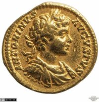 Septimius Severus, Iulia Domna und Antoninus III. (Caracalla)